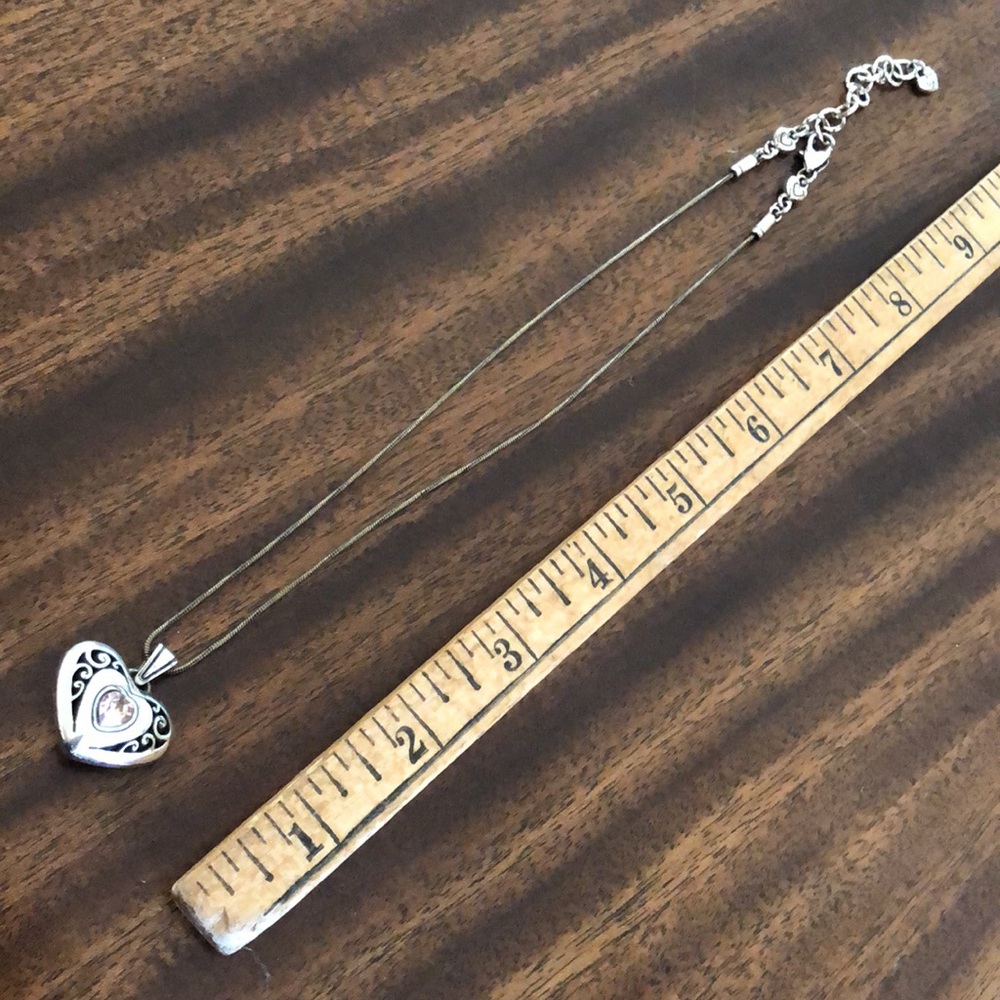 Brighton Divinity Reversible Rhinestone Heart Nec… - image 7